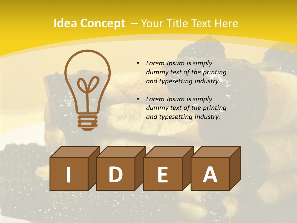 Garnish Blini Cake PowerPoint Template