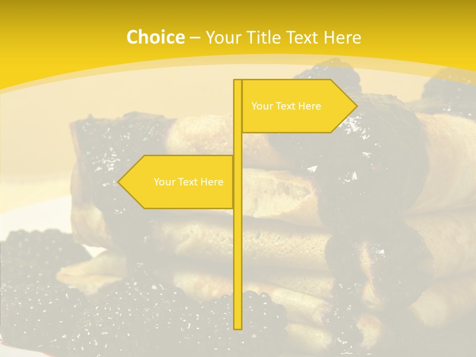 Garnish Blini Cake PowerPoint Template