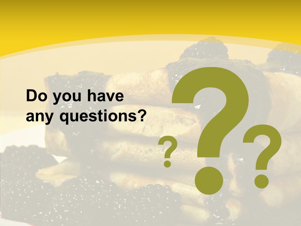 Garnish Blini Cake PowerPoint Template