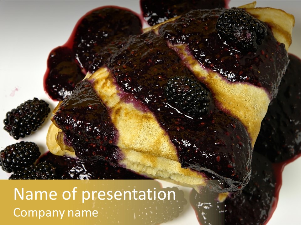 Tasty Healthy Pancake PowerPoint Template