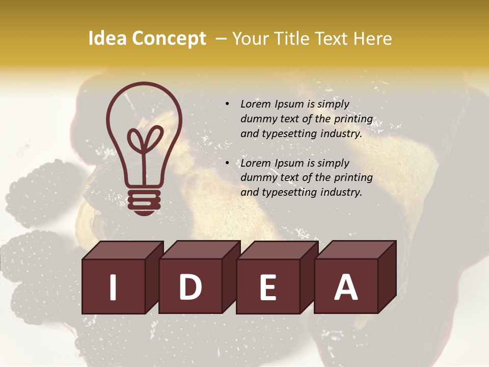 Tasty Healthy Pancake PowerPoint Template