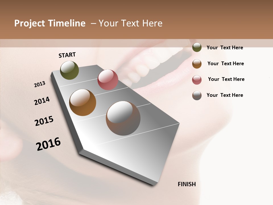 Office Happy Per On PowerPoint Template