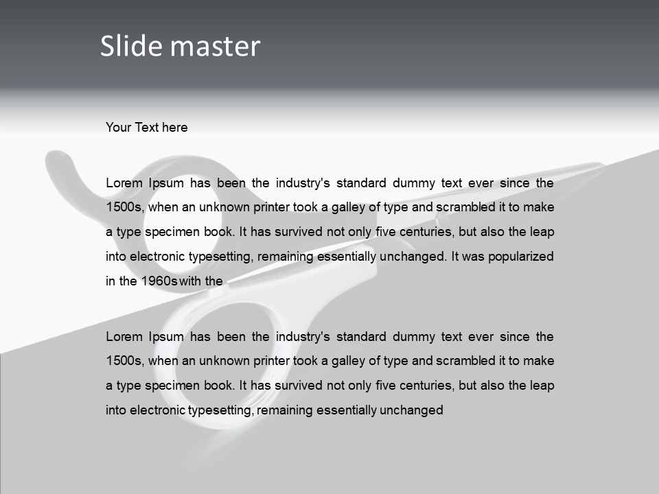 Designer Work Lock PowerPoint Template