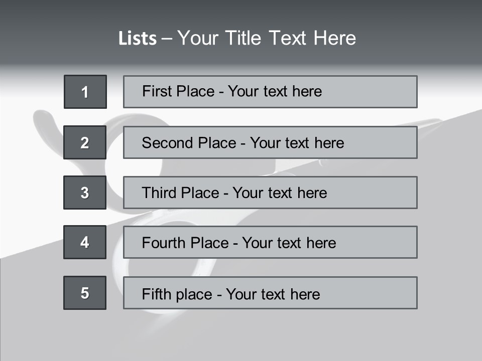 Designer Work Lock PowerPoint Template