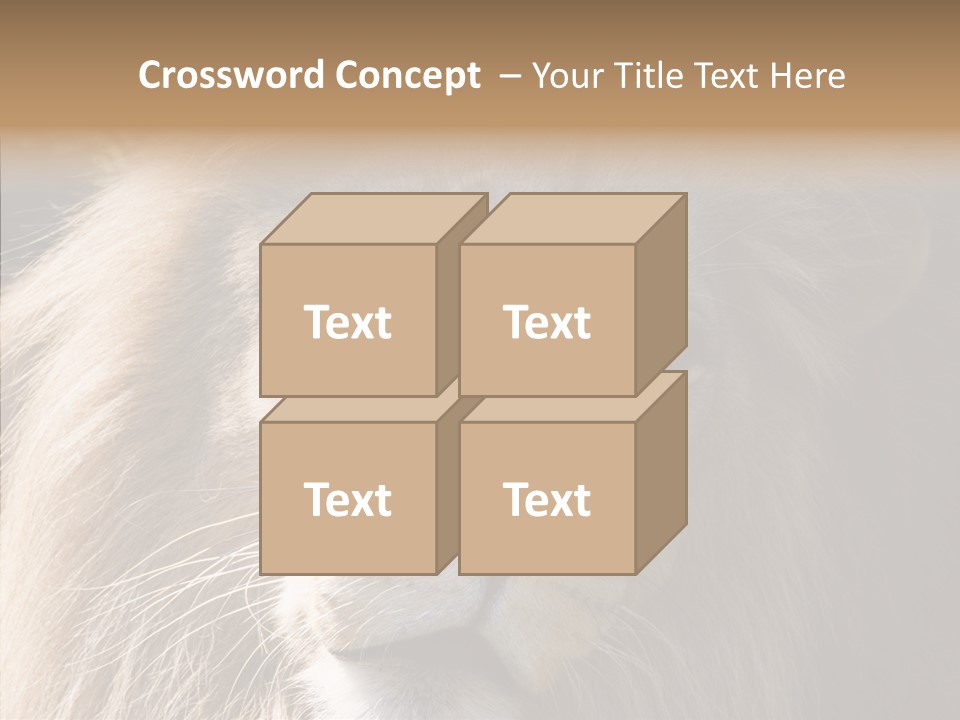 Feline Aggressive Pride PowerPoint Template