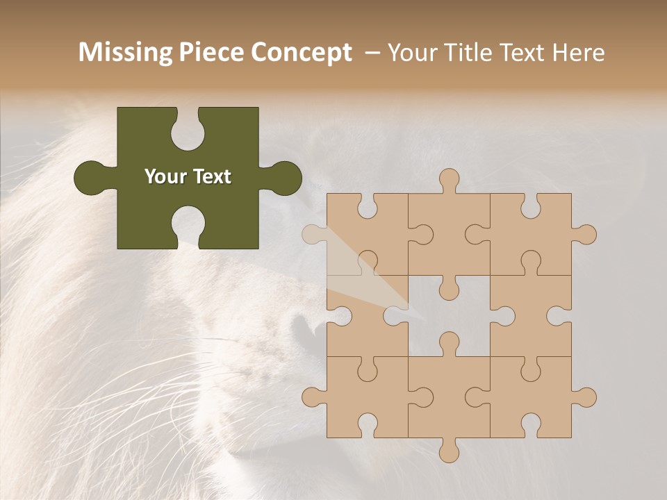 Feline Aggressive Pride PowerPoint Template