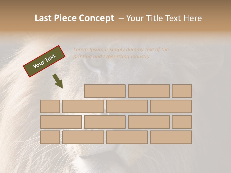 Feline Aggressive Pride PowerPoint Template
