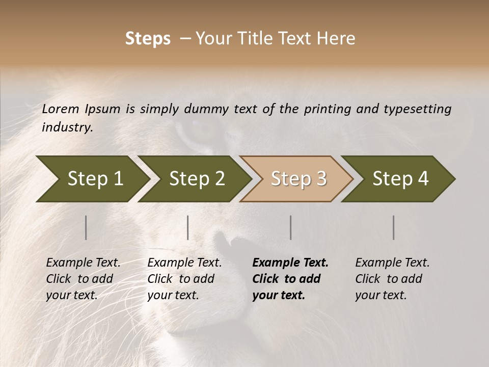 Feline Aggressive Pride PowerPoint Template