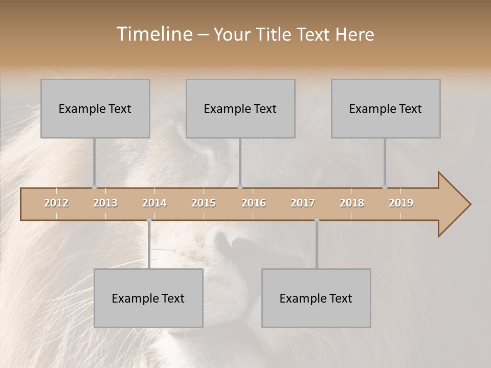 Feline Aggressive Pride PowerPoint Template