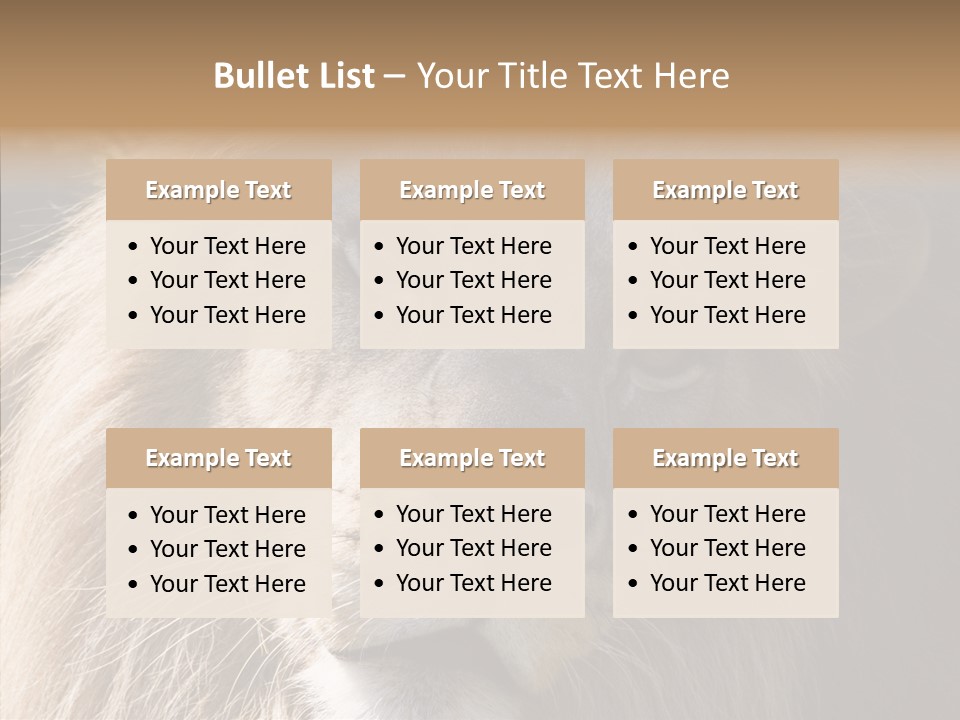 Feline Aggressive Pride PowerPoint Template