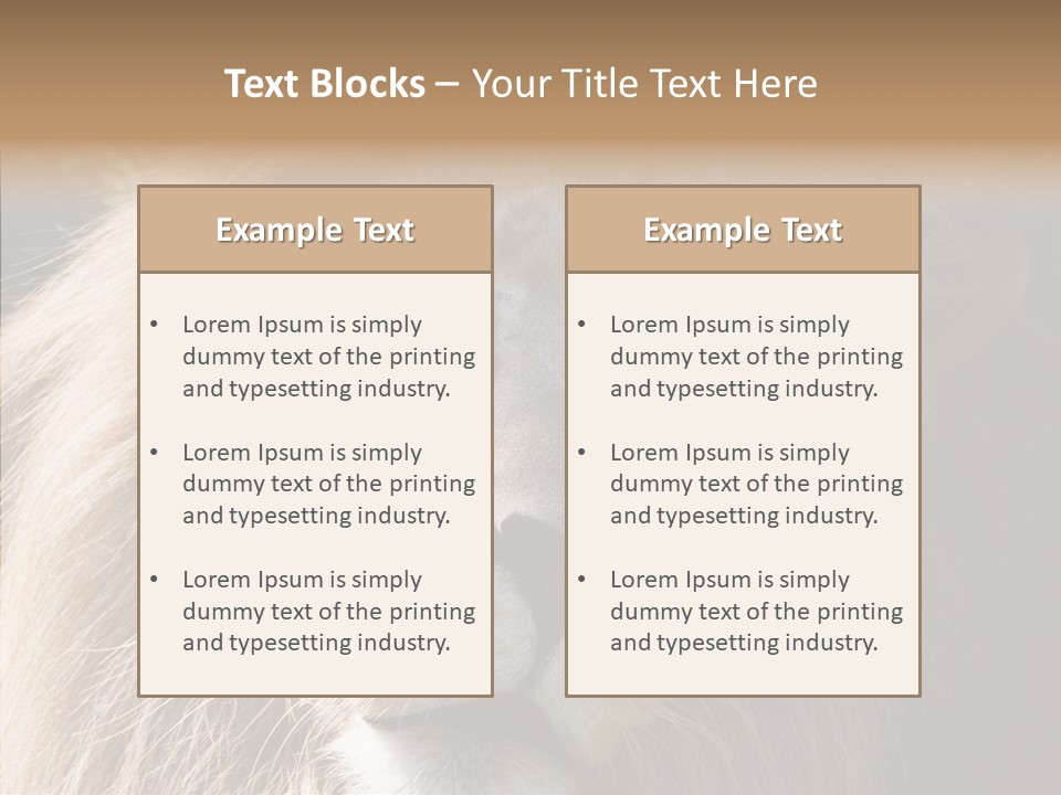 Feline Aggressive Pride PowerPoint Template