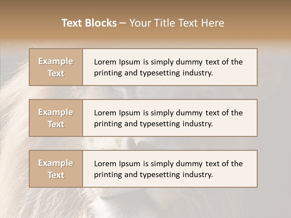 Feline Aggressive Pride PowerPoint Template