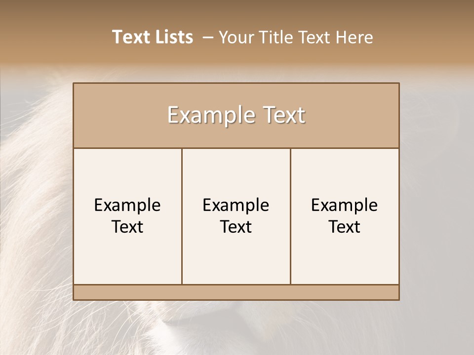Feline Aggressive Pride PowerPoint Template