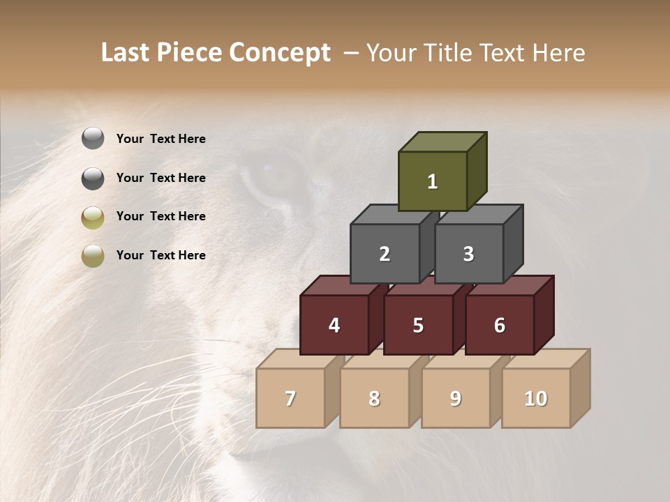 Feline Aggressive Pride PowerPoint Template