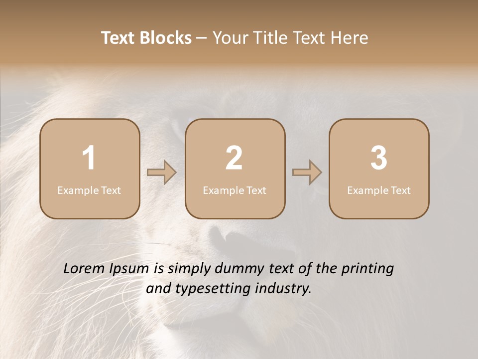 Feline Aggressive Pride PowerPoint Template