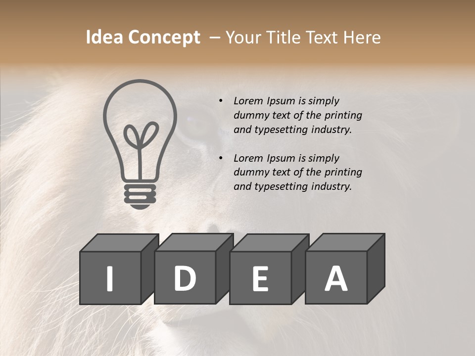 Feline Aggressive Pride PowerPoint Template