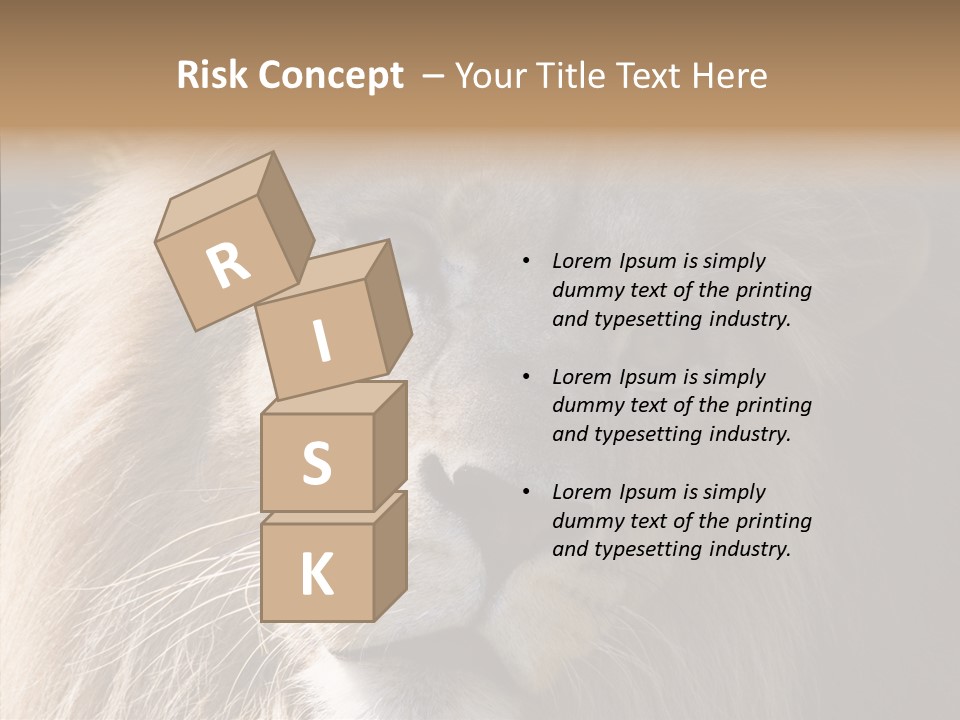 Feline Aggressive Pride PowerPoint Template