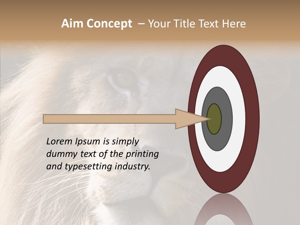 Feline Aggressive Pride PowerPoint Template