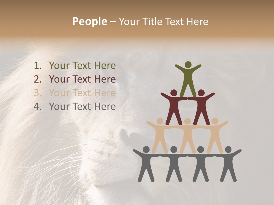 Feline Aggressive Pride PowerPoint Template