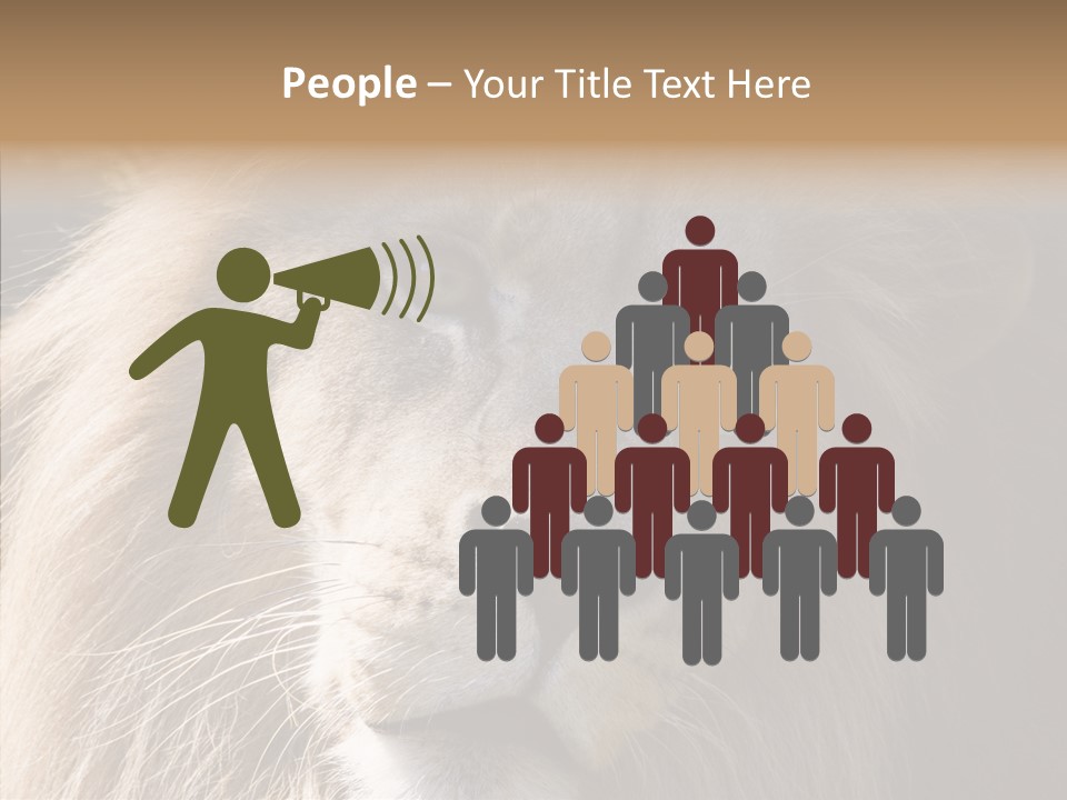 Feline Aggressive Pride PowerPoint Template