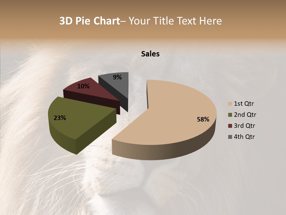 Feline Aggressive Pride PowerPoint Template