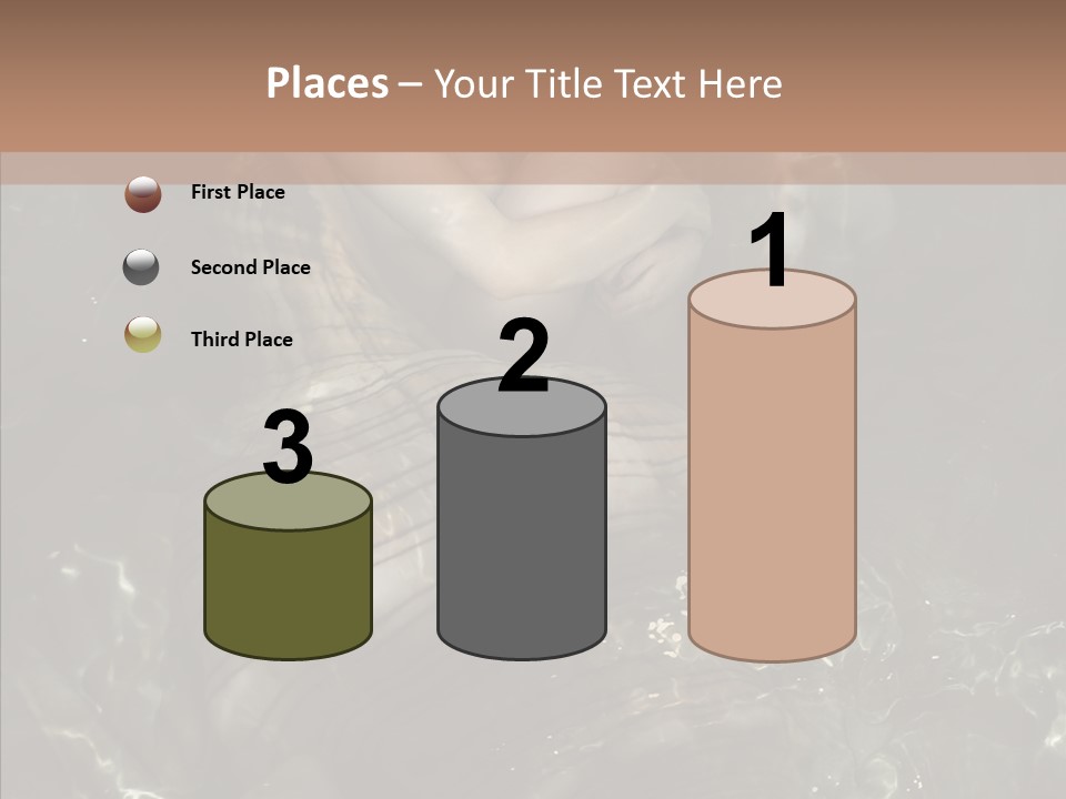 Feminine Silence Mermaid PowerPoint Template