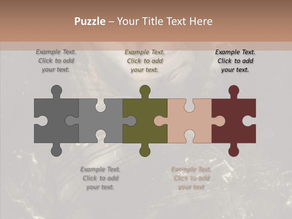 Feminine Silence Mermaid PowerPoint Template