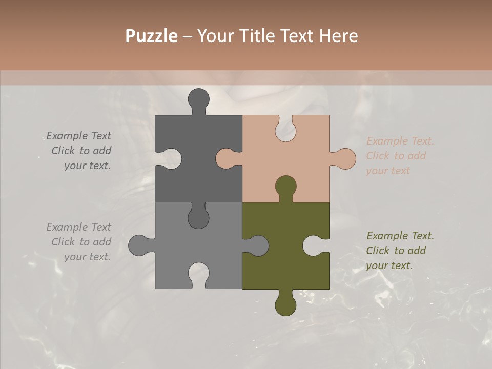 Feminine Silence Mermaid PowerPoint Template