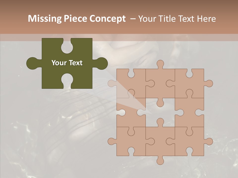 Feminine Silence Mermaid PowerPoint Template