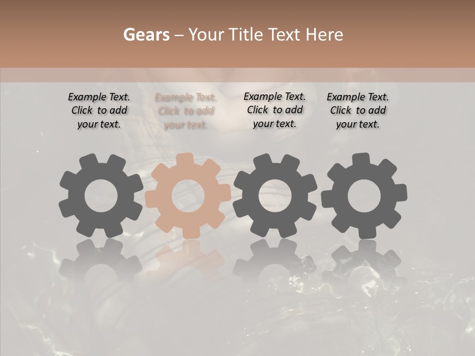 Feminine Silence Mermaid PowerPoint Template