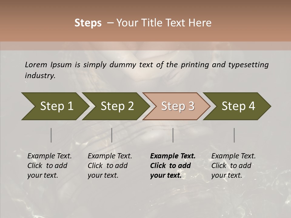 Feminine Silence Mermaid PowerPoint Template