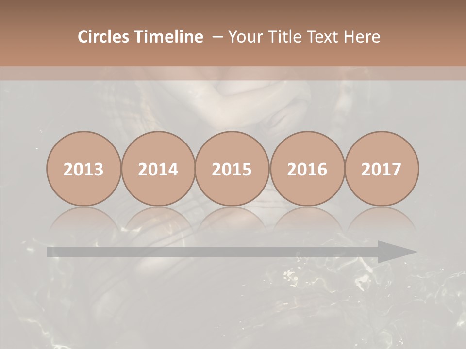 Feminine Silence Mermaid PowerPoint Template