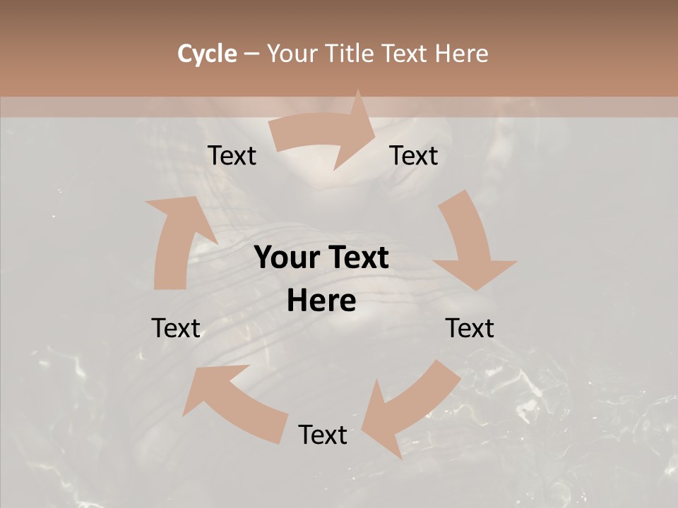 Feminine Silence Mermaid PowerPoint Template