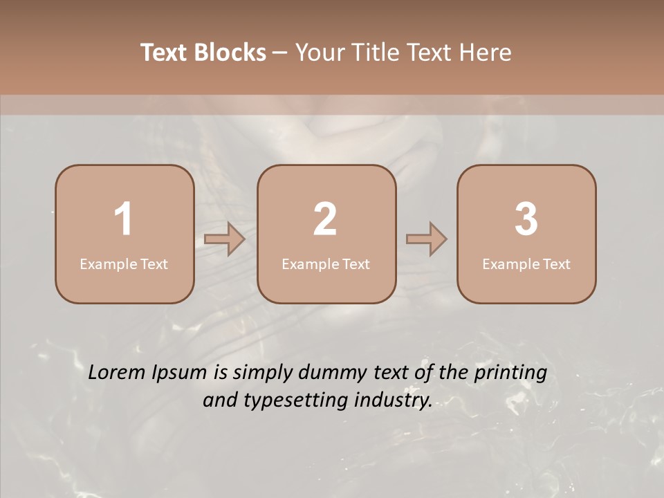 Feminine Silence Mermaid PowerPoint Template