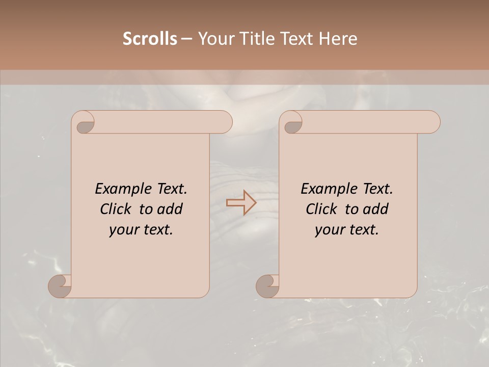 Feminine Silence Mermaid PowerPoint Template