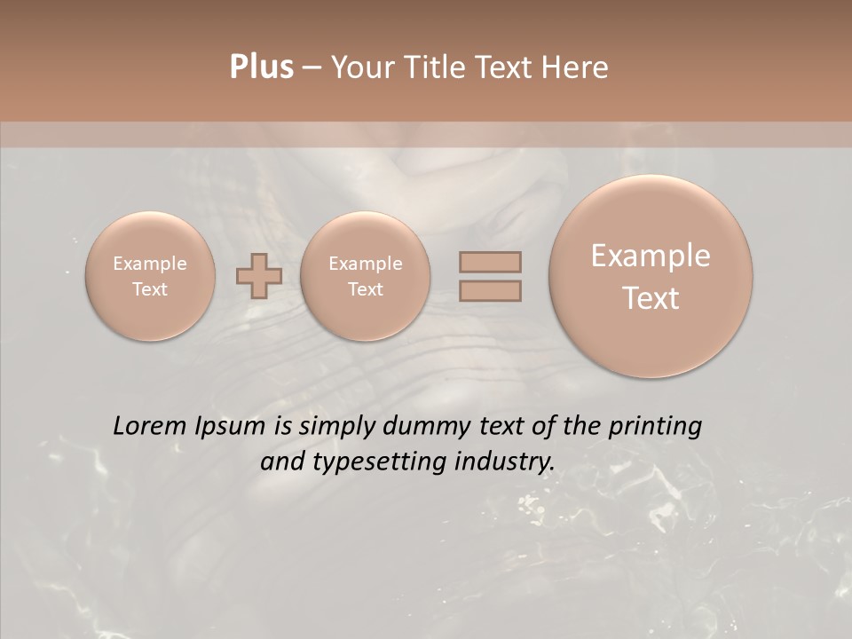 Feminine Silence Mermaid PowerPoint Template
