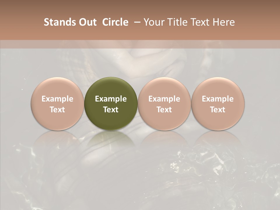 Feminine Silence Mermaid PowerPoint Template