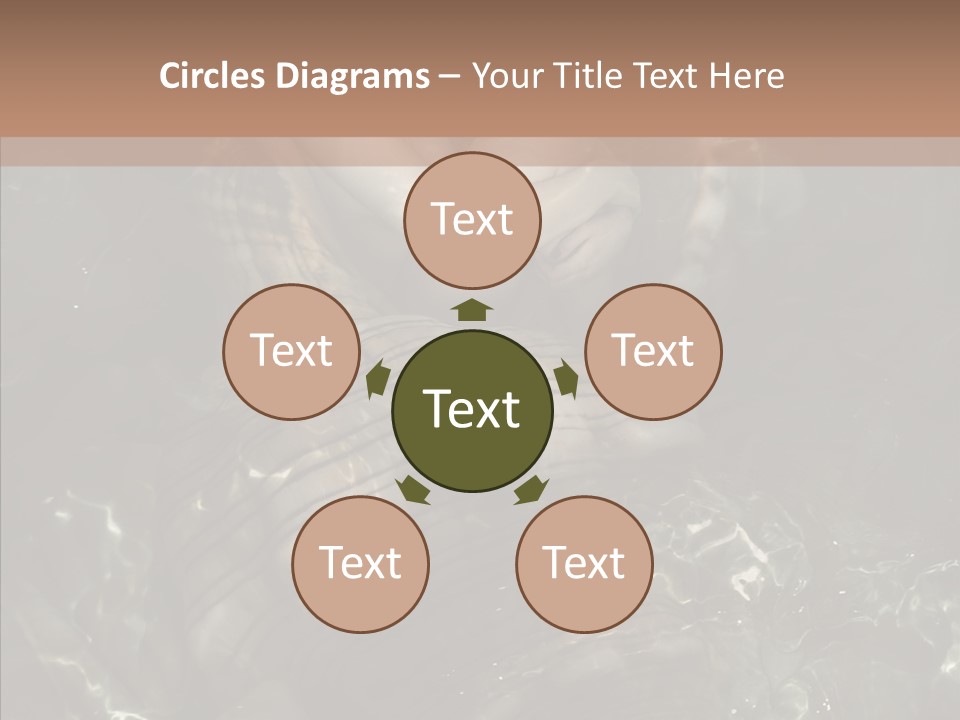 Feminine Silence Mermaid PowerPoint Template