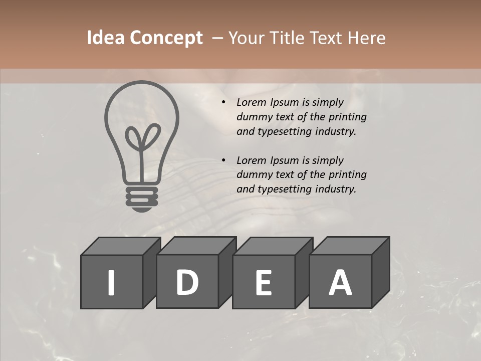 Feminine Silence Mermaid PowerPoint Template