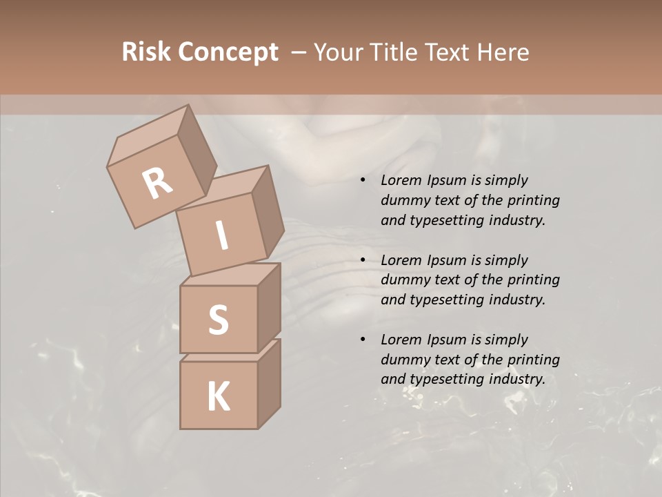 Feminine Silence Mermaid PowerPoint Template