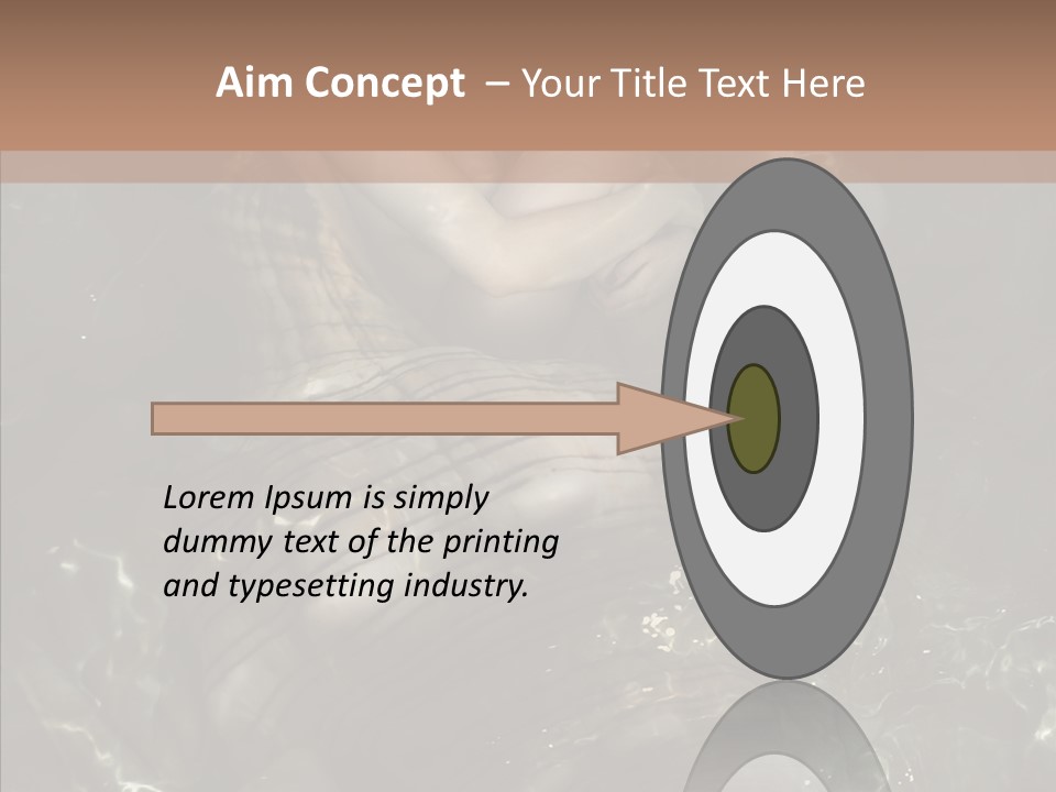 Feminine Silence Mermaid PowerPoint Template