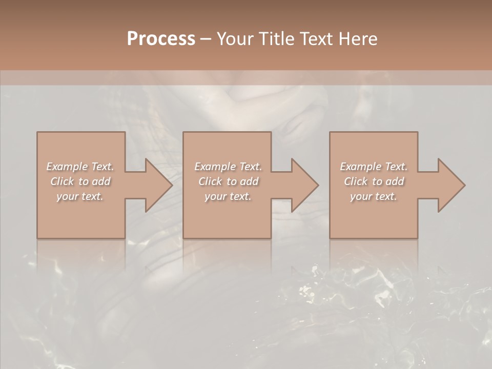 Feminine Silence Mermaid PowerPoint Template