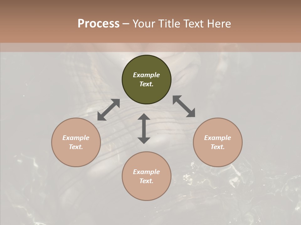 Feminine Silence Mermaid PowerPoint Template