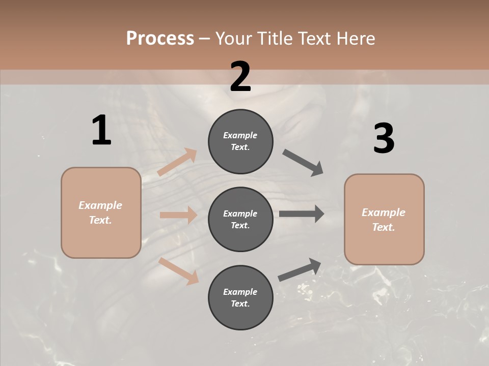 Feminine Silence Mermaid PowerPoint Template
