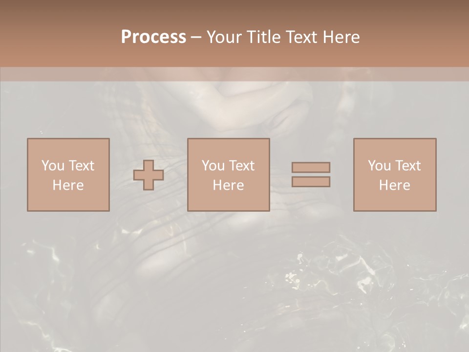 Feminine Silence Mermaid PowerPoint Template
