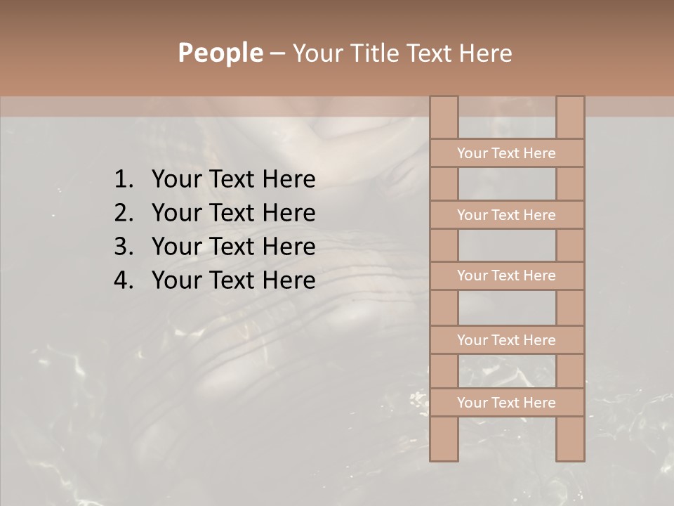 Feminine Silence Mermaid PowerPoint Template