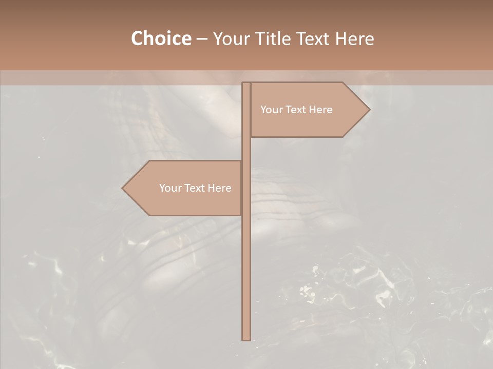 Feminine Silence Mermaid PowerPoint Template