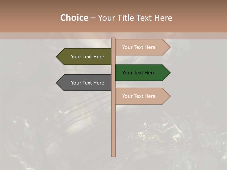 Feminine Silence Mermaid PowerPoint Template