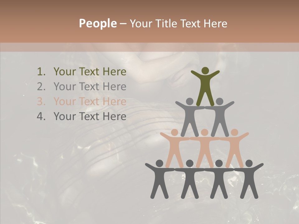 Feminine Silence Mermaid PowerPoint Template