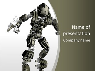 Robot Android Alive PowerPoint Template